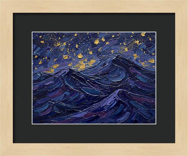 Starlit Waves At Night
