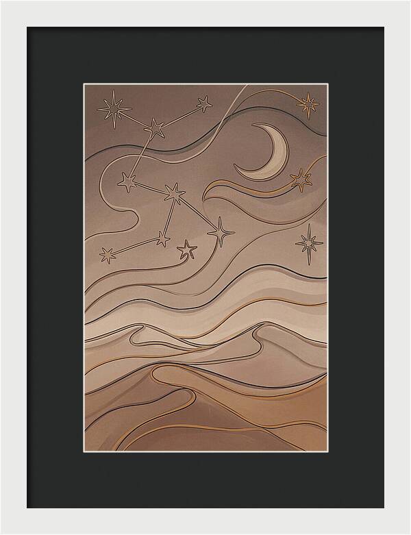 Starry Desert Night Sky