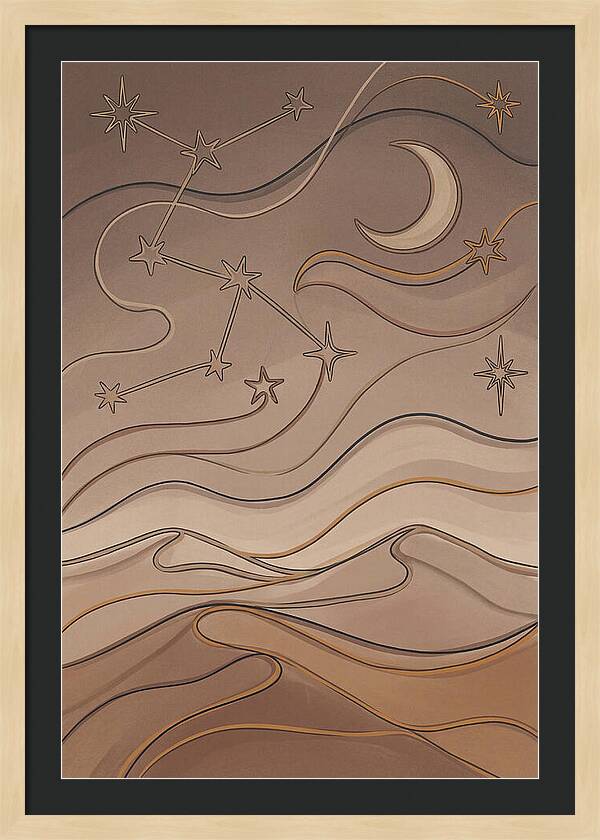 Starry Desert Night Sky