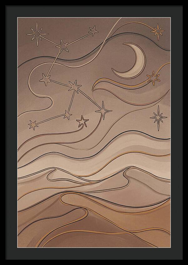 Starry Desert Night Sky