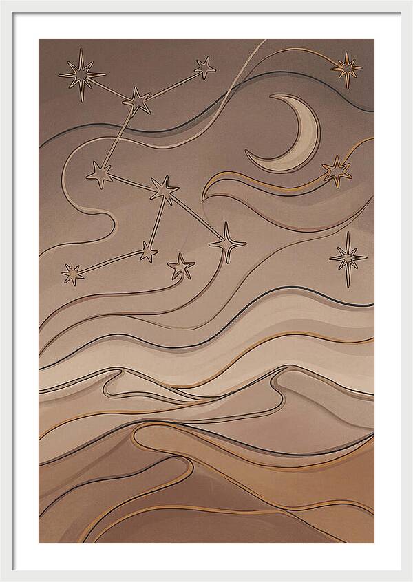 Starry Desert Night Sky