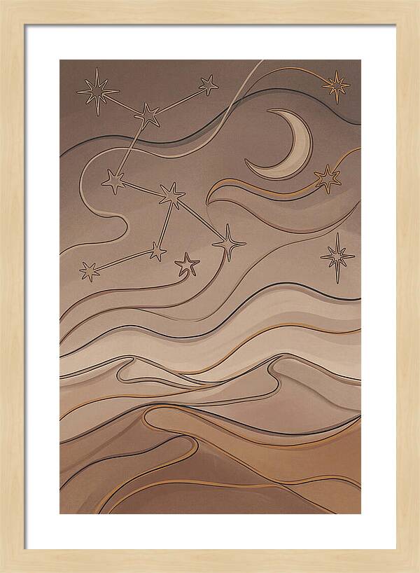 Starry Desert Night Sky
