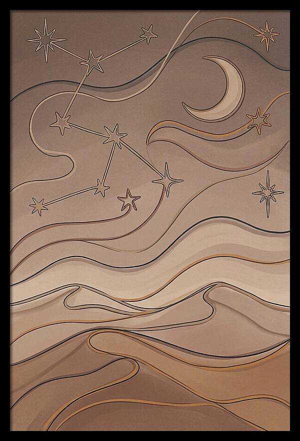 Starry Desert Night Sky