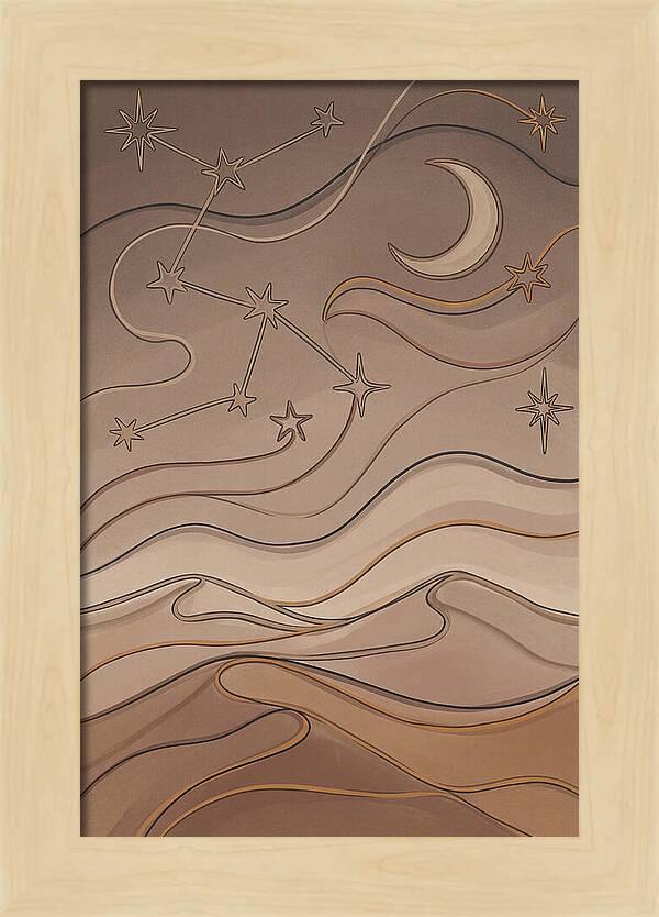 Starry Desert Night Sky