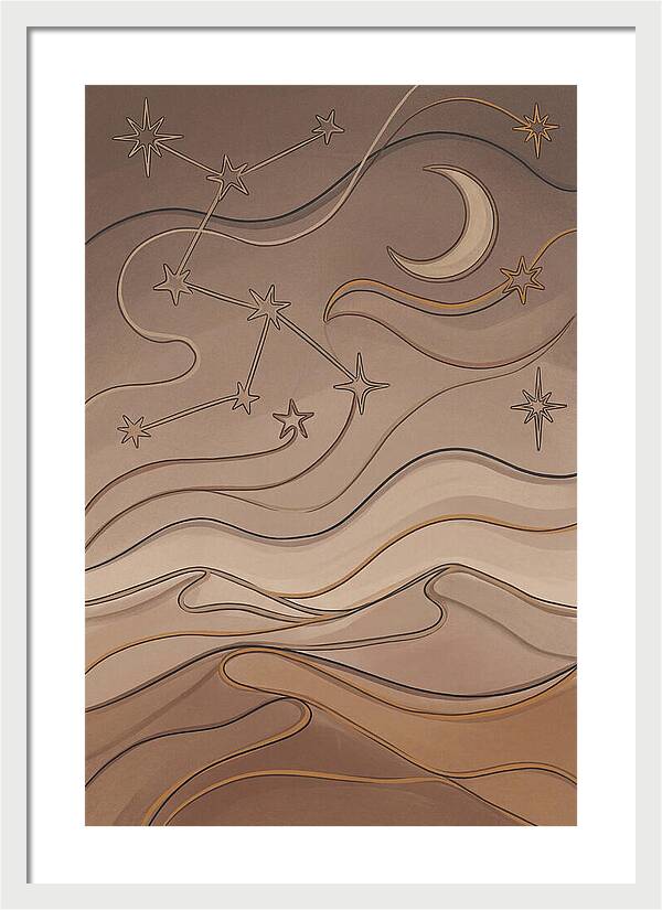 Starry Desert Night Sky