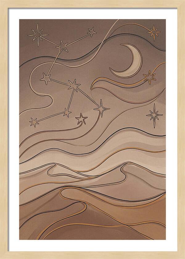 Starry Desert Night Sky