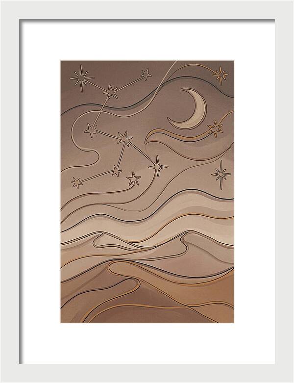 Starry Desert Night Sky