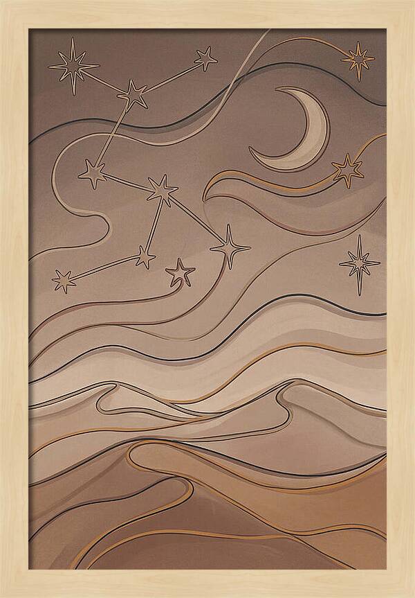 Starry Desert Night Sky