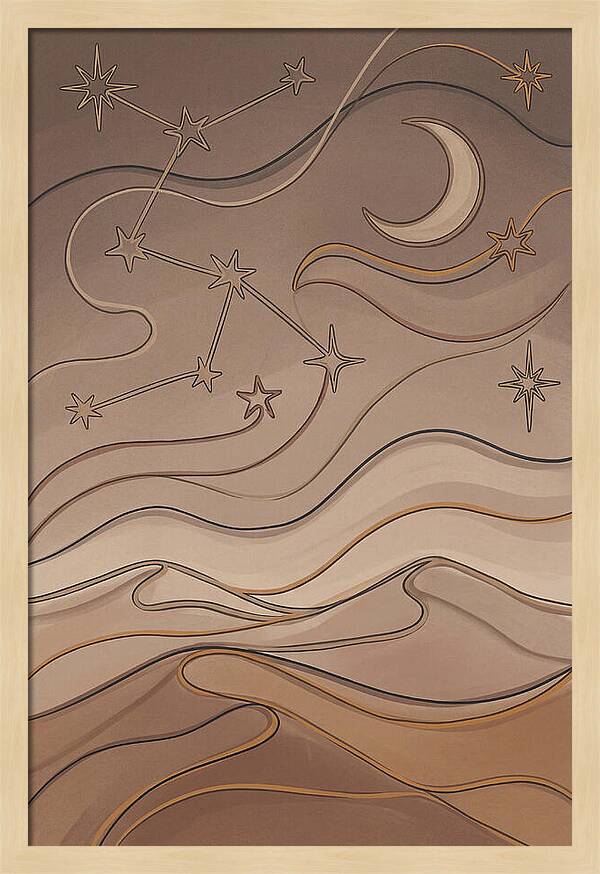 Starry Desert Night Sky