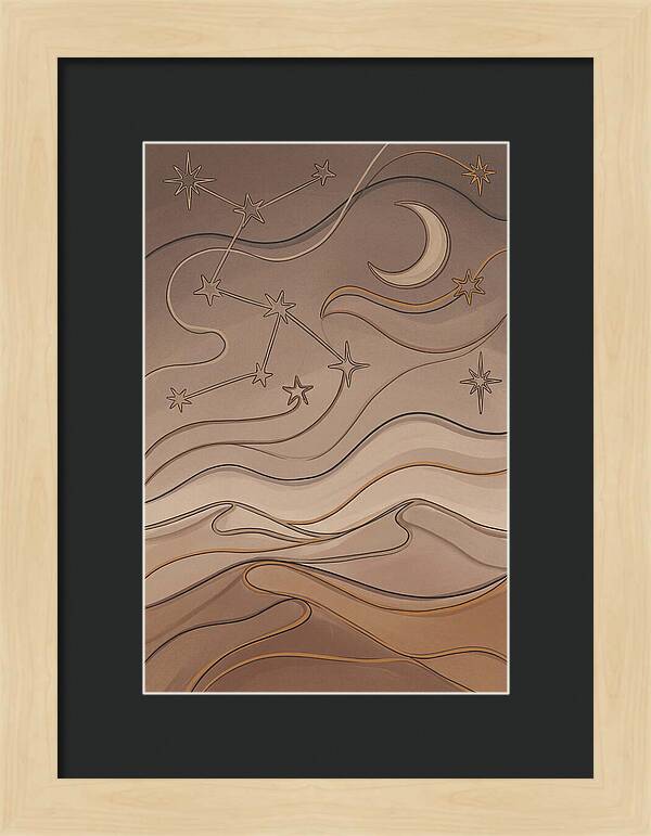 Starry Desert Night Sky