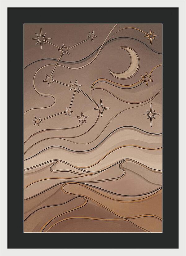 Starry Desert Night Sky