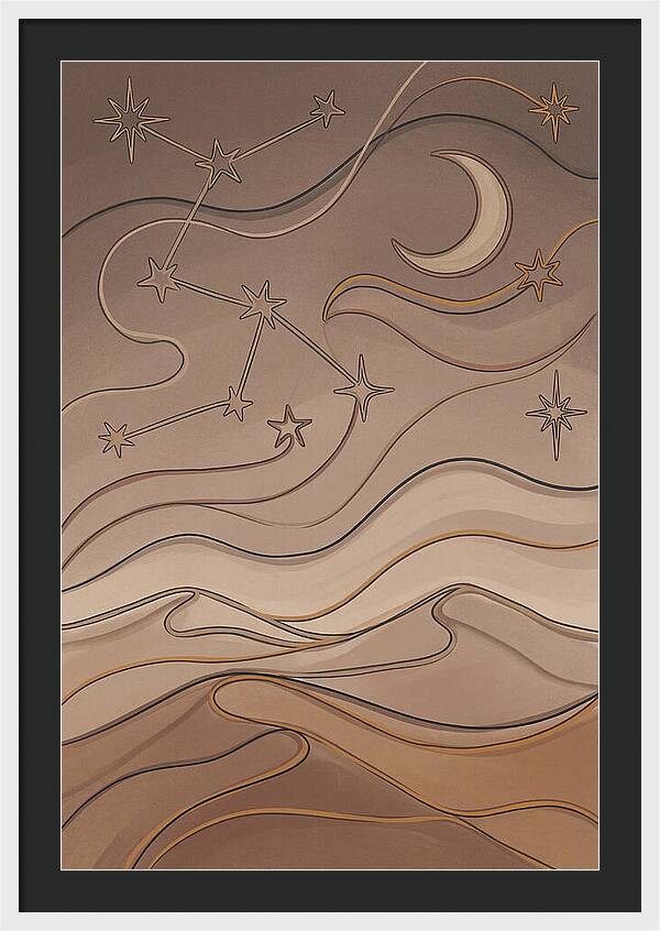 Starry Desert Night Sky