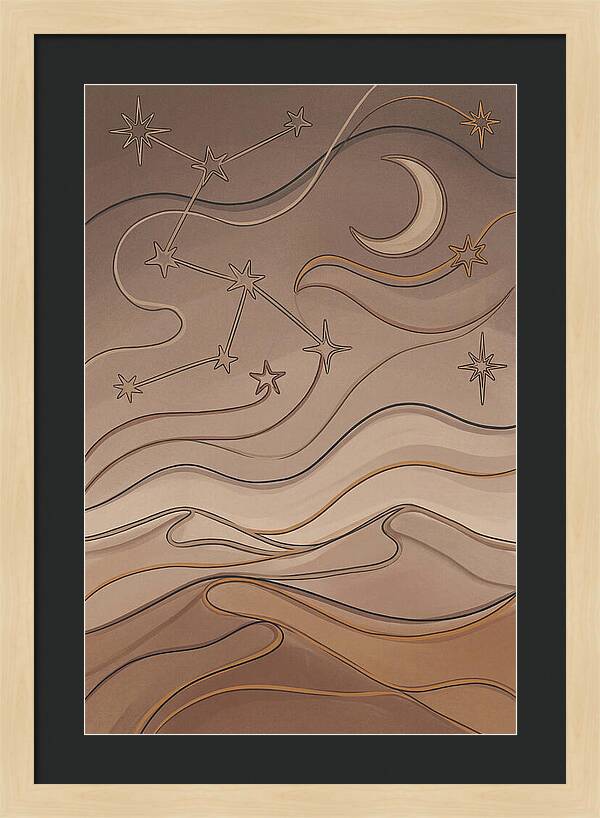 Starry Desert Night Sky