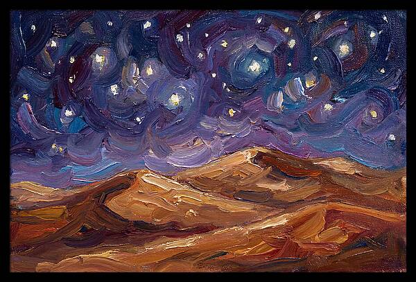 Starry Desert Night Sky