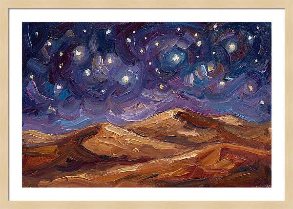 Starry Desert Night Sky