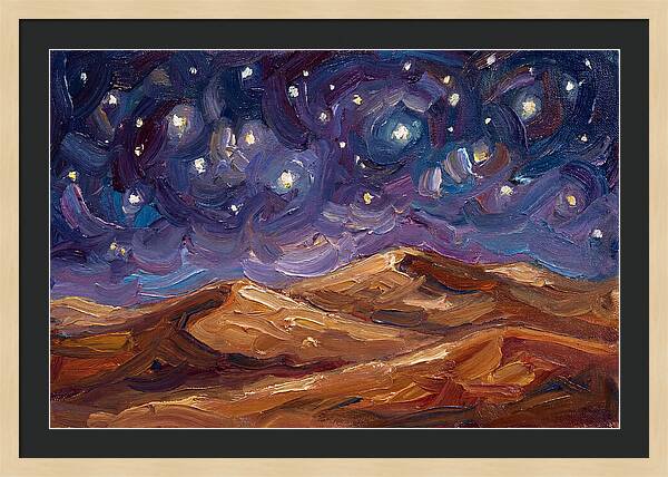 Starry Desert Night Sky