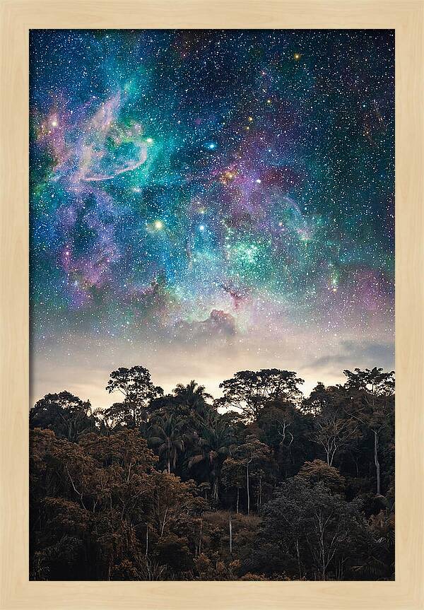 Starry Night Above Forest