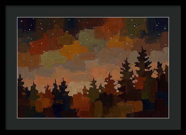 Starry Night Over Forest