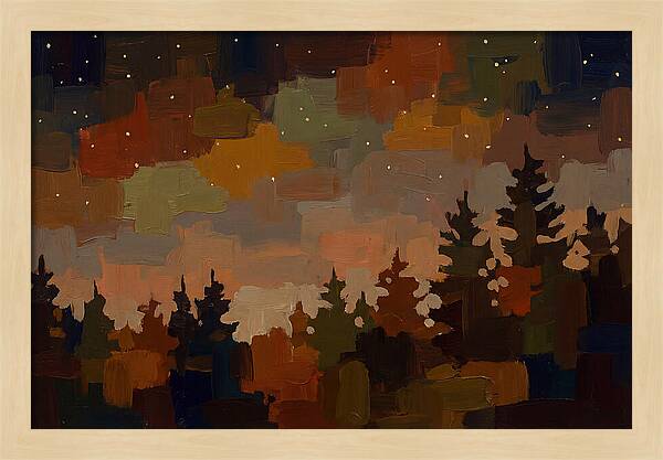 Starry Night Over Forest