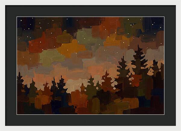 Starry Night Over Forest