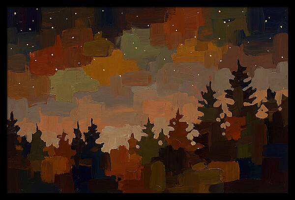 Starry Night Over Forest