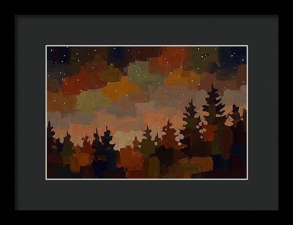 Starry Night Over Forest