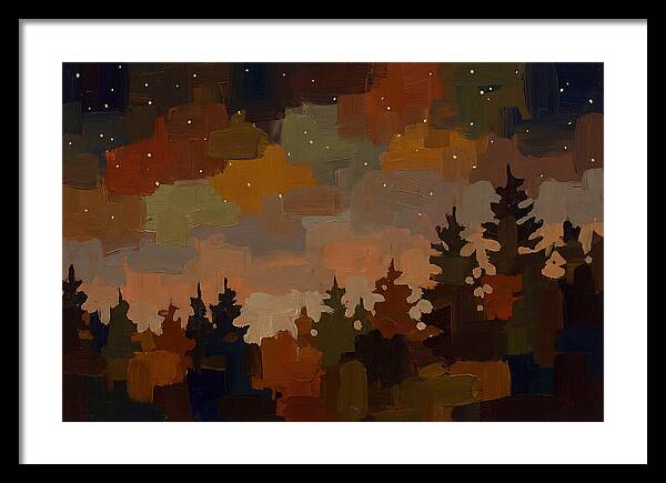 Starry Night Over Forest