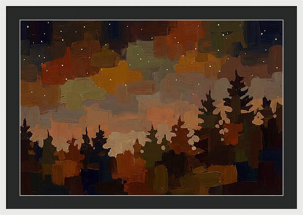 Starry Night Over Forest