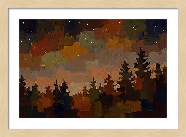 Starry Night Over Forest
