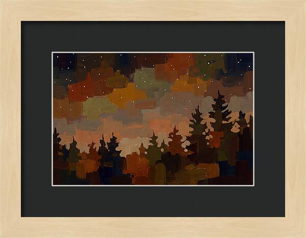 Starry Night Over Forest