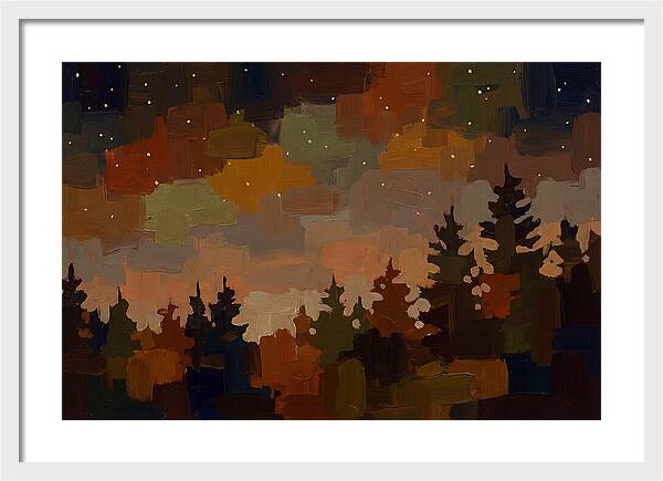 Starry Night Over Forest