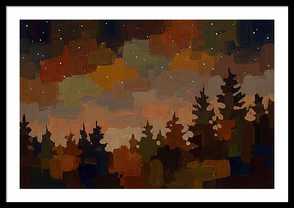 Starry Night Over Forest