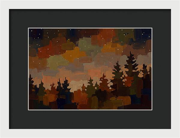 Starry Night Over Forest
