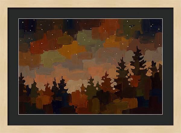 Starry Night Over Forest