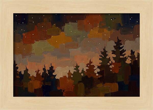 Starry Night Over Forest