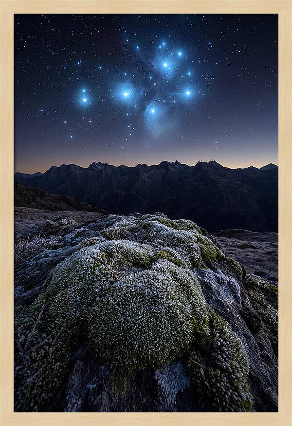Starry Night Over Pleiades