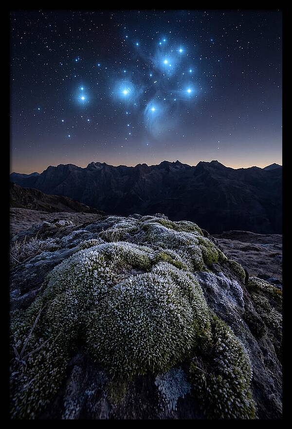 Starry Night Over Pleiades