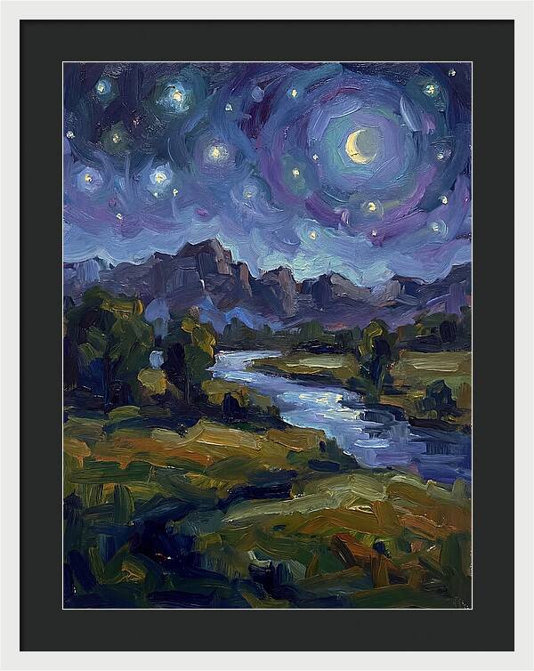 Starry Night Over The River