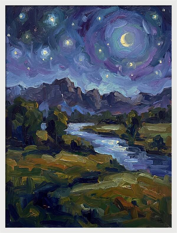 Starry Night Over The River