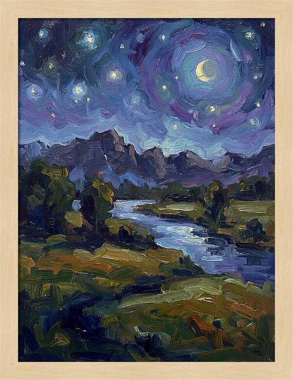 Starry Night Over The River