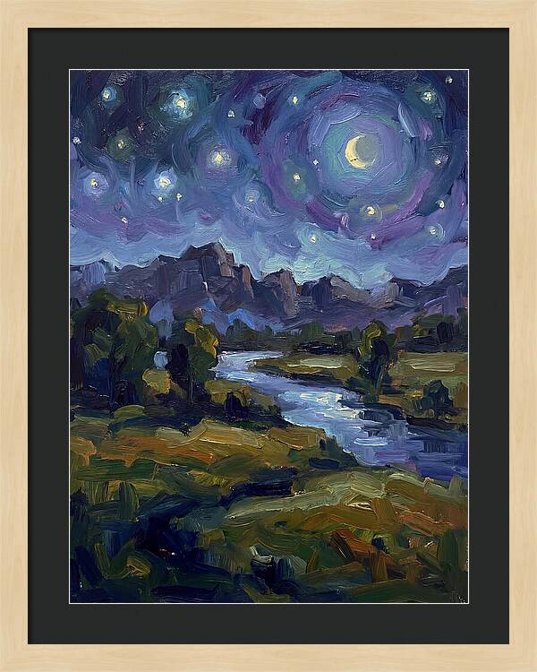 Starry Night Over The River