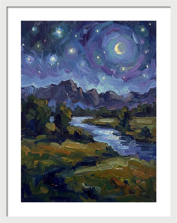 Starry Night Over The River