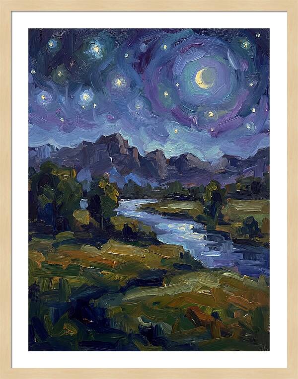 Starry Night Over The River