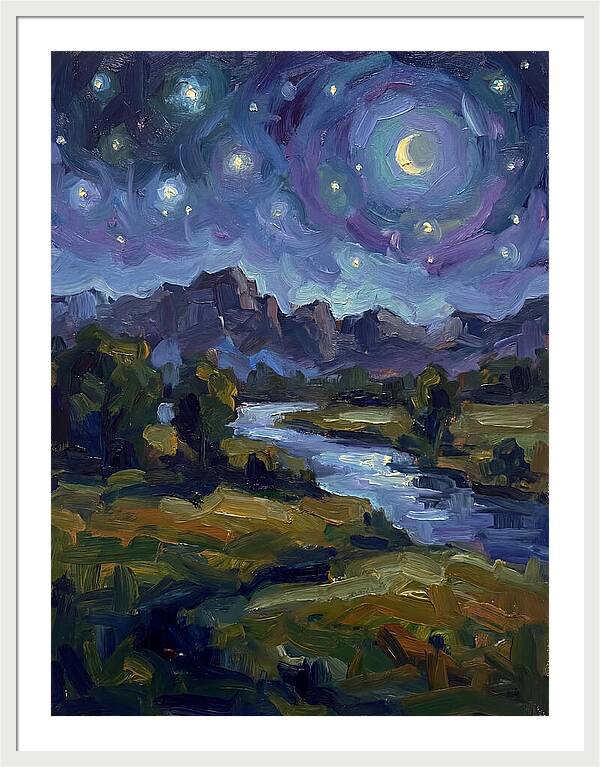 Starry Night Over The River