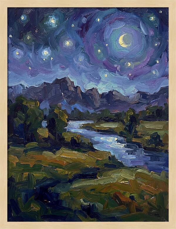 Starry Night Over The River
