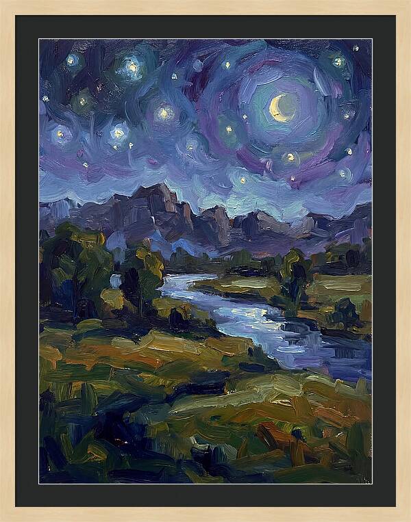 Starry Night Over The River