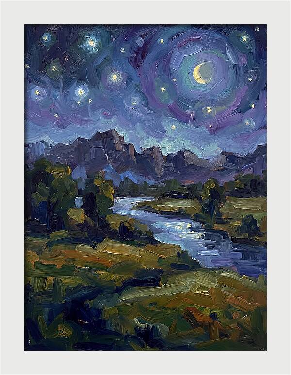 Starry Night Over The River