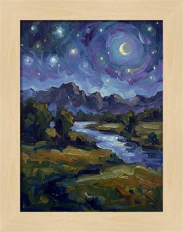Starry Night Over The River