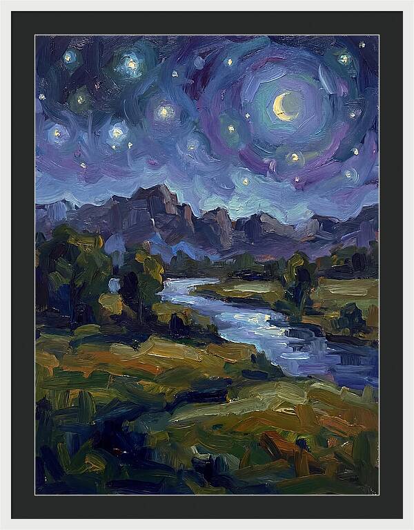 Starry Night Over The River