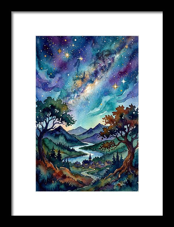 Starry Night Over The Village
